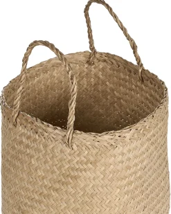 Beliani Set di 2 cestini HALONG Alghe marine Naturale Beige Naturale