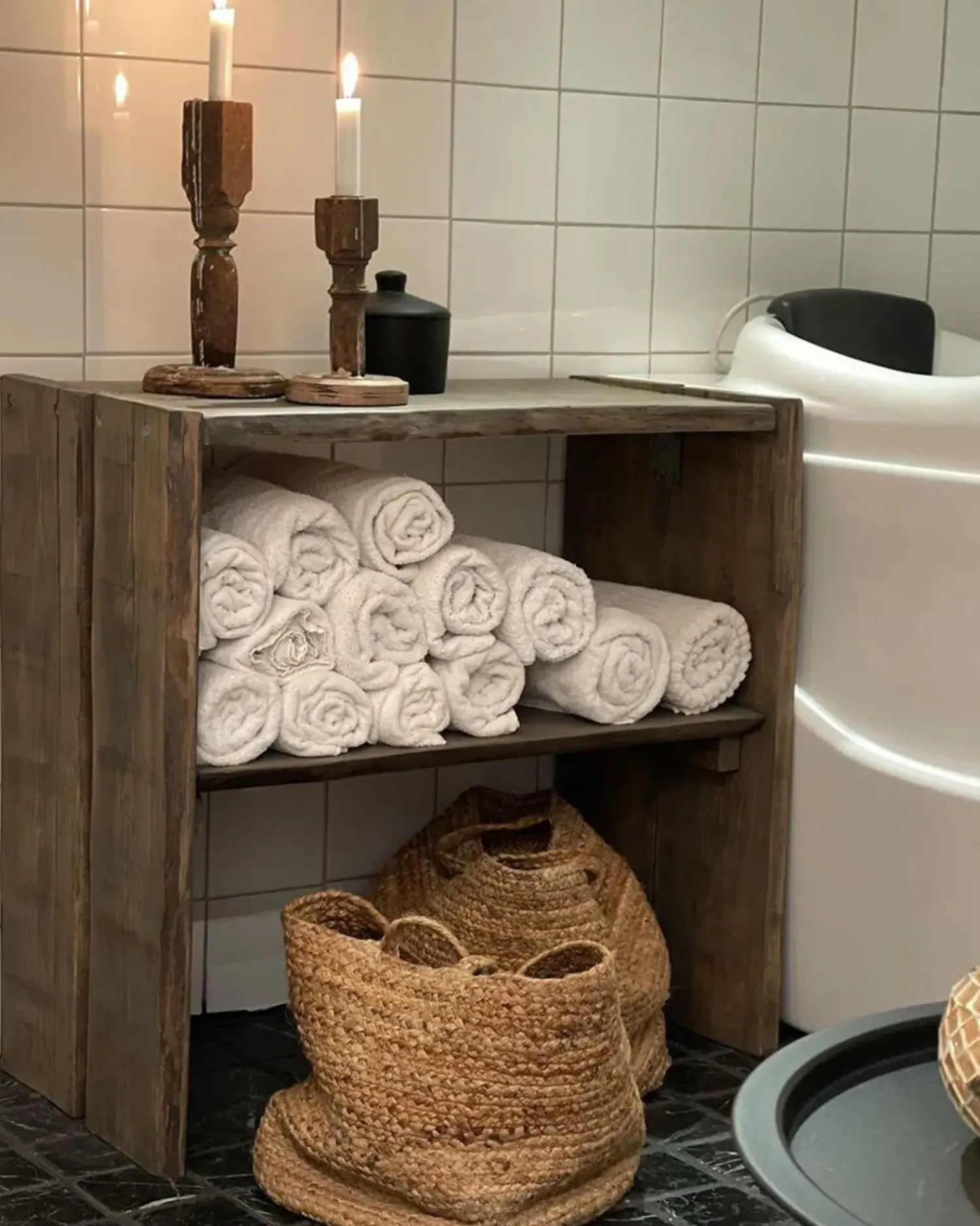 Hot Beliani Set di 2 cestini KAELLA Iuta sabbia Beige