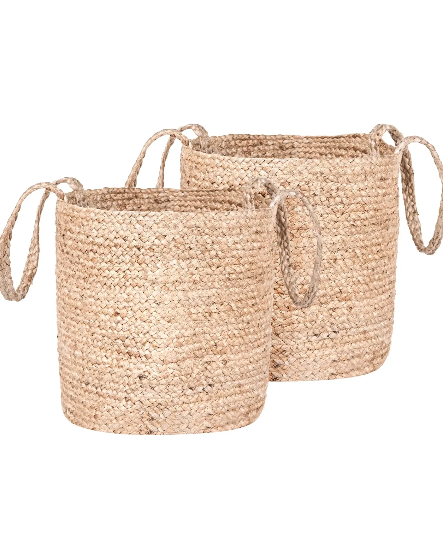 Hot Beliani Set di 2 cestini KAELLA Iuta sabbia Beige