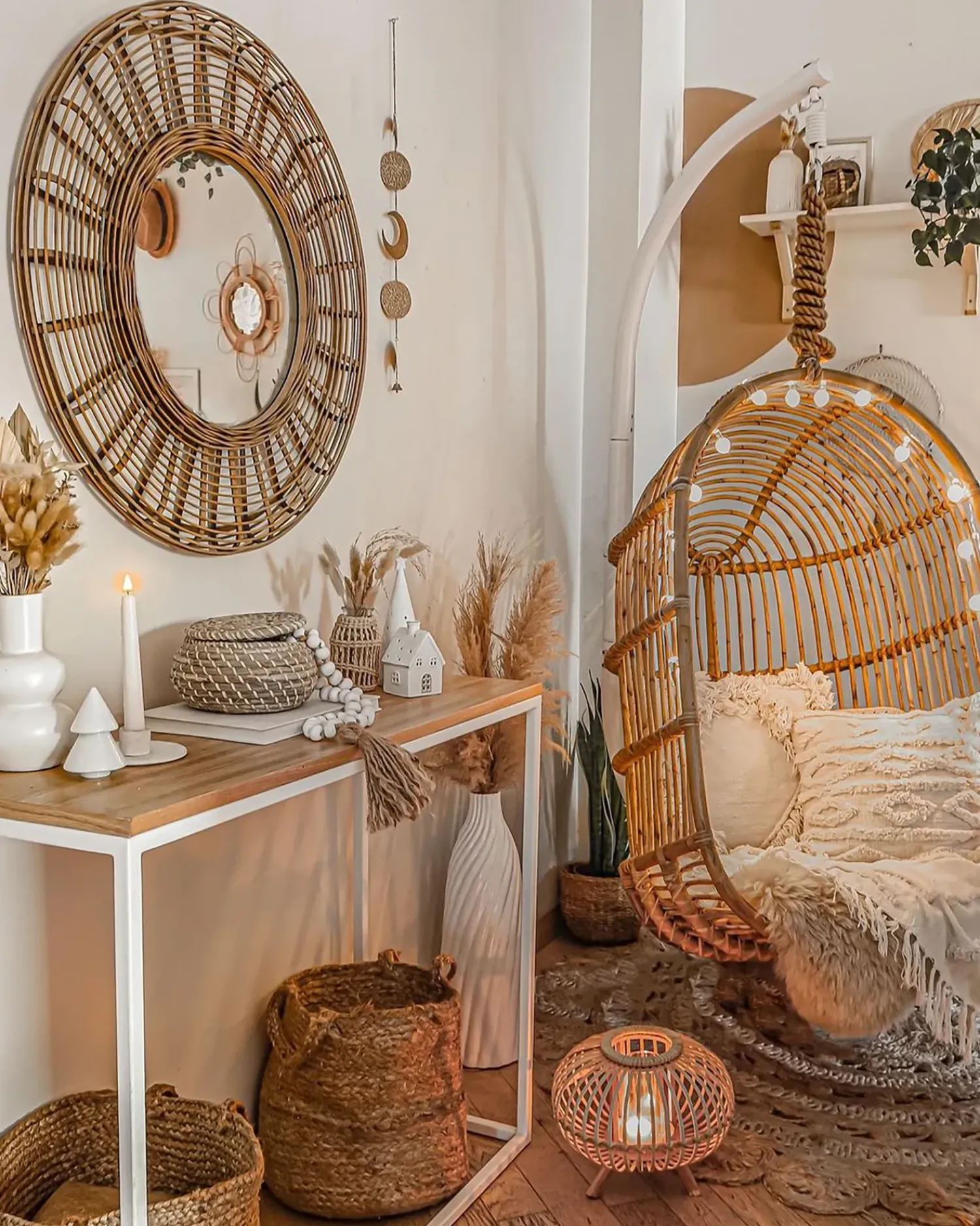 Hot Beliani Set di 2 cestini KAELLA Iuta sabbia Beige