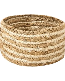 Online Beliani Set di 3 cestini KAHU Iuta Naturale Beige Naturale