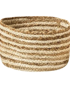 Online Beliani Set di 3 cestini KAHU Iuta Naturale Beige Naturale