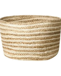 Online Beliani Set di 3 cestini KAHU Iuta Naturale Beige Naturale