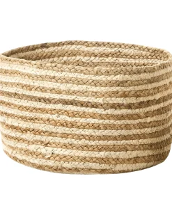 Online Beliani Set di 3 cestini KAHU Iuta Naturale Beige Naturale