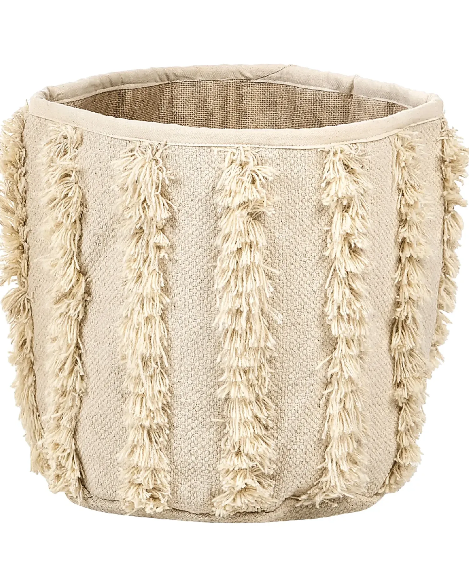 New Beliani Set di 2 cestini KAKKI Cotone Beige
