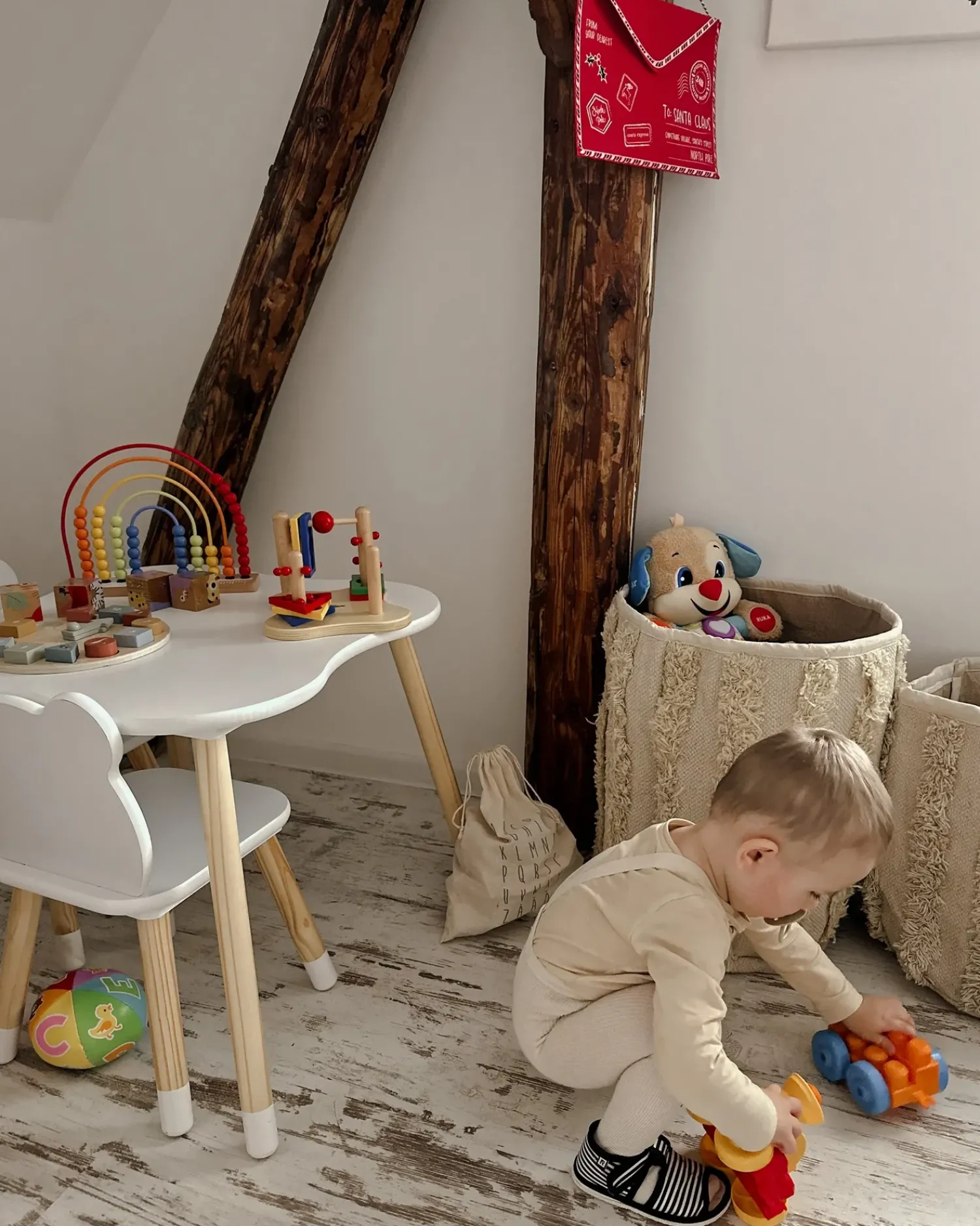 New Beliani Set di 2 cestini KAKKI Cotone Beige