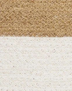 Hot Beliani Set di 2 cestini KARDH Cotone Bianco Beige Bianco