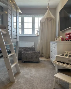 Outlet Beliani Set di 2 cestini KITIM con ruote Rattan Naturale