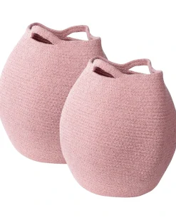 Sale Beliani Set di 2 cestini PANJGUR Cotone Rosa
