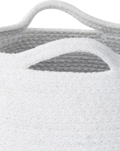 Clearance Beliani Set di 2 cestini PANJGUR Cotone Bianco