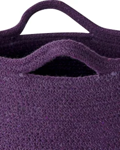 Beliani Set di 2 cestini PANJGUR Cotone Viola