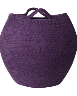 Beliani Set di 2 cestini PANJGUR Cotone Viola