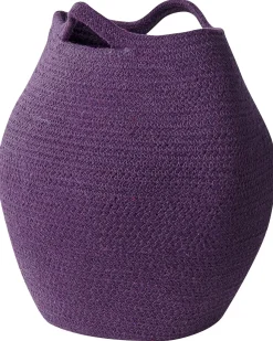 Beliani Set di 2 cestini PANJGUR Cotone Viola