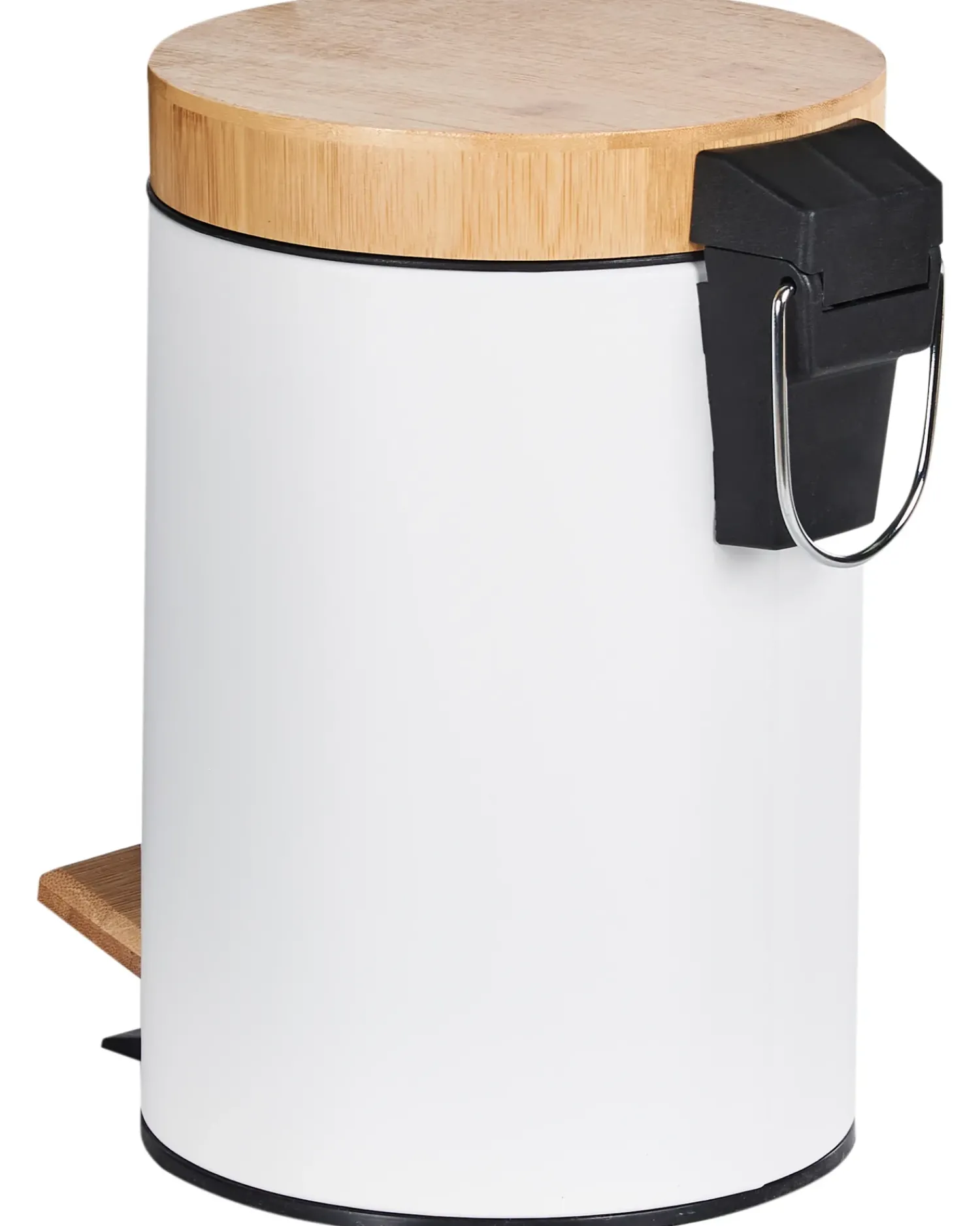 Hot Beliani Set di 2 cestini per i rifiuti 3 L ECOSMART Metallo Bianco Bianco Marrone