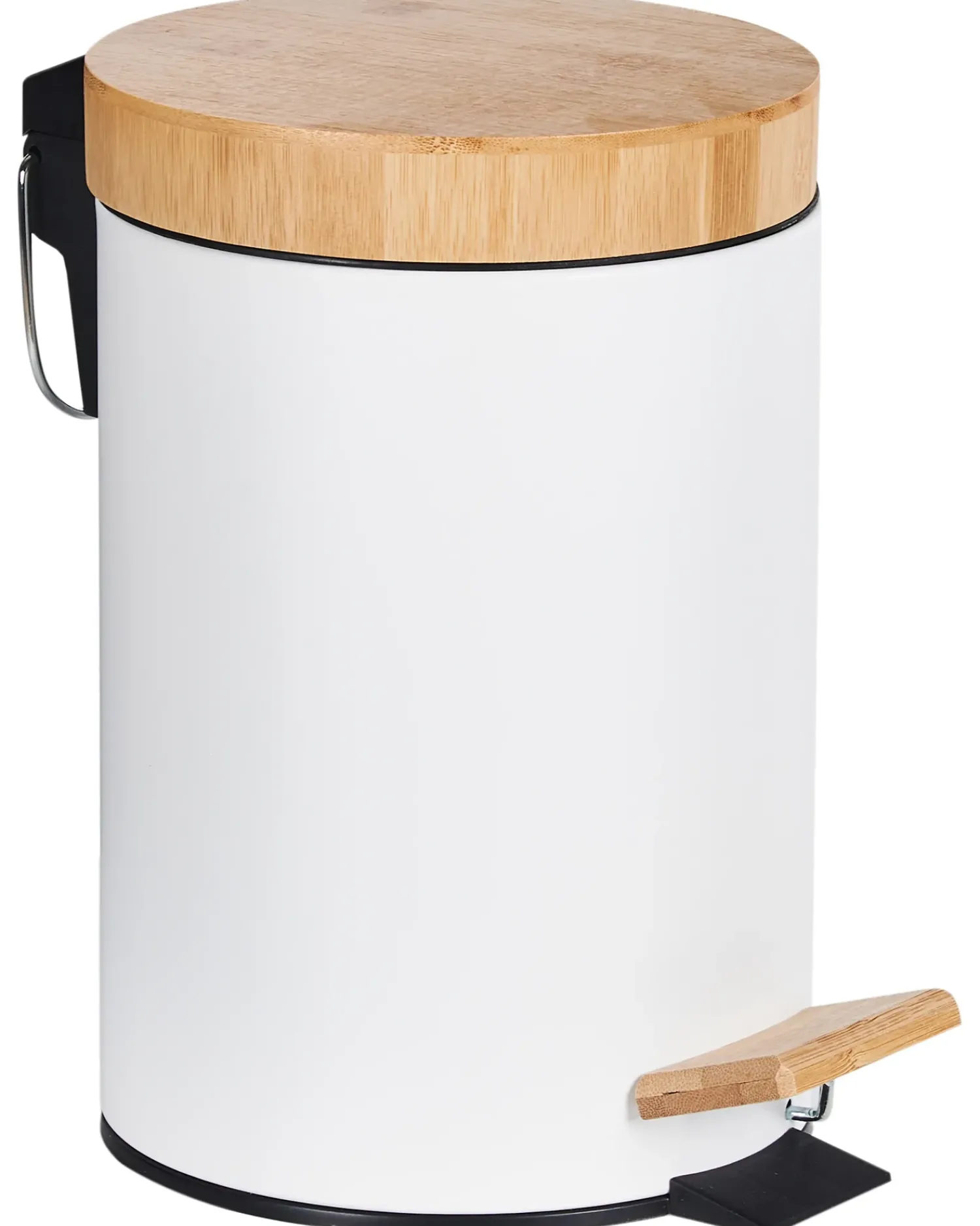 Hot Beliani Set di 2 cestini per i rifiuti 3 L ECOSMART Metallo Bianco Bianco Marrone