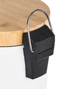 Hot Beliani Set di 2 cestini per i rifiuti 3 L ECOSMART Metallo Bianco Bianco Marrone
