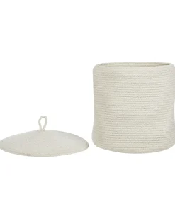 Best Beliani Set di 2 cestini SILOPI Cotone sporco Bianco