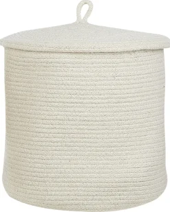 Best Beliani Set di 2 cestini SILOPI Cotone sporco Bianco