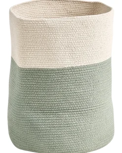 Beliani SILOPI Cotone Beige chiaro/Verde Beige Verde