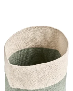 Beliani SILOPI Cotone Beige chiaro/Verde Beige Verde