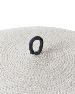 Discount Beliani SILOPI Cotone Bianco/Grigio scuro Bianco Grigio