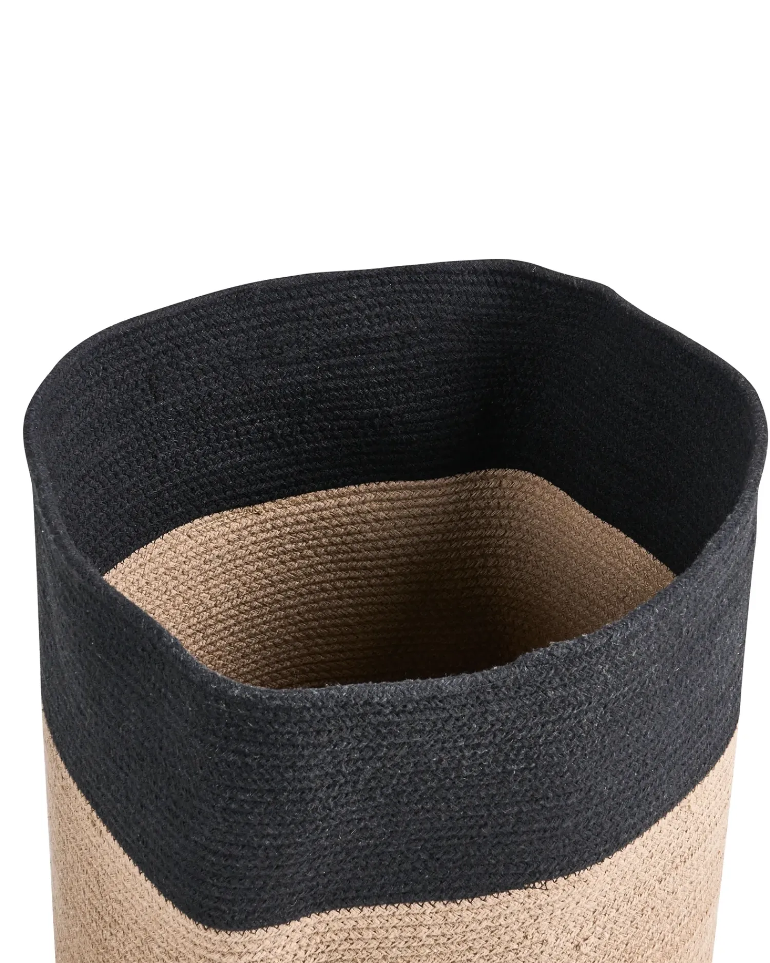 Hot Beliani SILOPI Cotone Nero/Beige Beige Nero