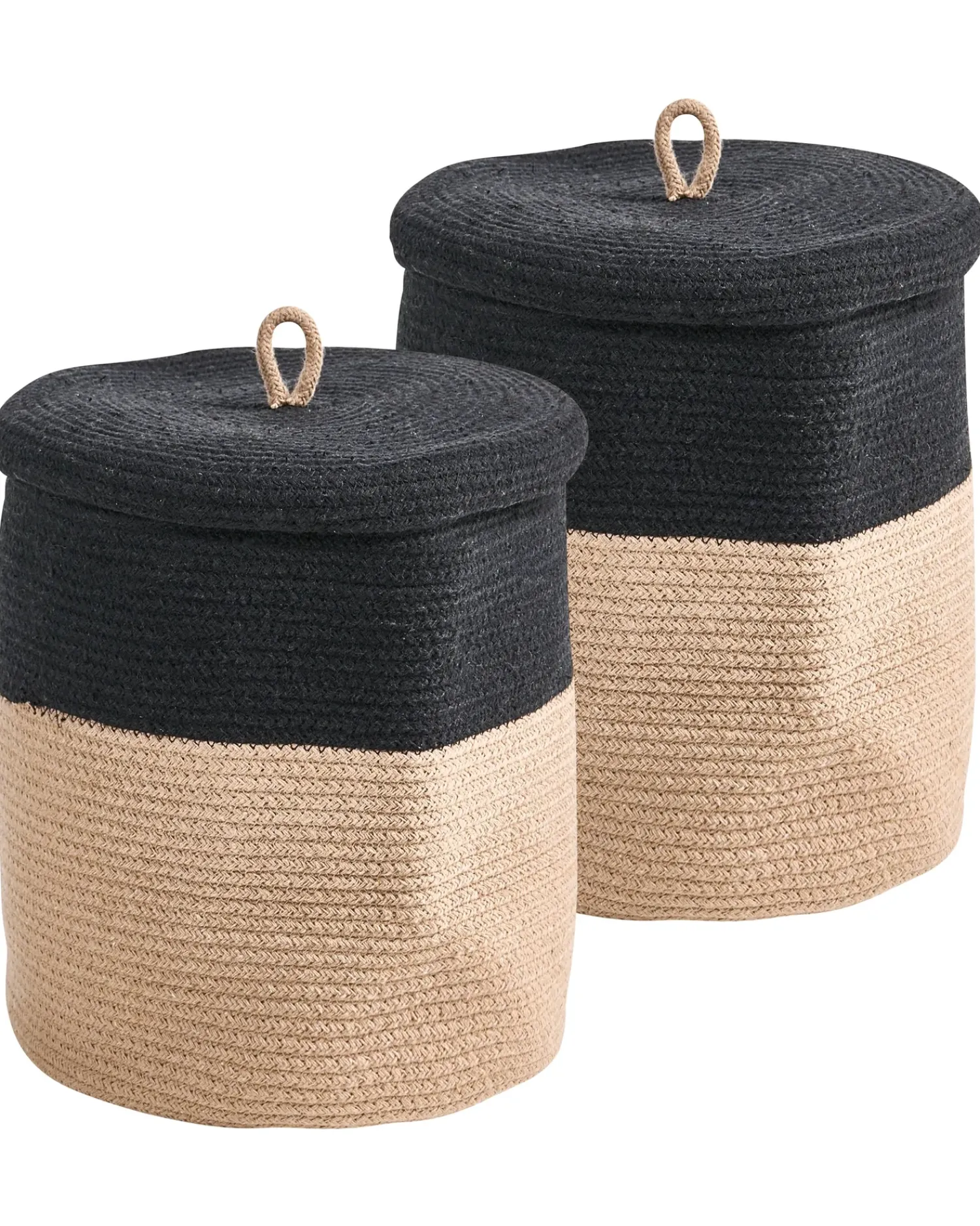 Hot Beliani SILOPI Cotone Nero/Beige Beige Nero