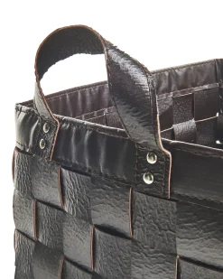 Discount Beliani Set di 2 cestini SIPPAR Pelle sintetica scuro Marrone