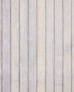 Beliani Set di 5 cestini TALPE Bambù Grigio Bianco Grigio