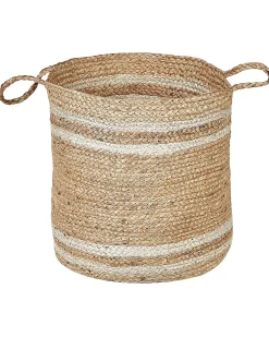 Beliani Set di 3 cestini ZHOB Iuta Naturale Beige Naturale