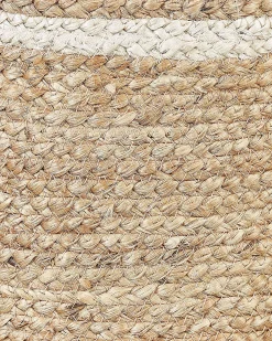 Beliani Set di 3 cestini ZHOB Iuta Naturale Beige Naturale