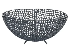 Clearance Beliani Set di 2 ciotole decorative KRUKUT Metallo Nero