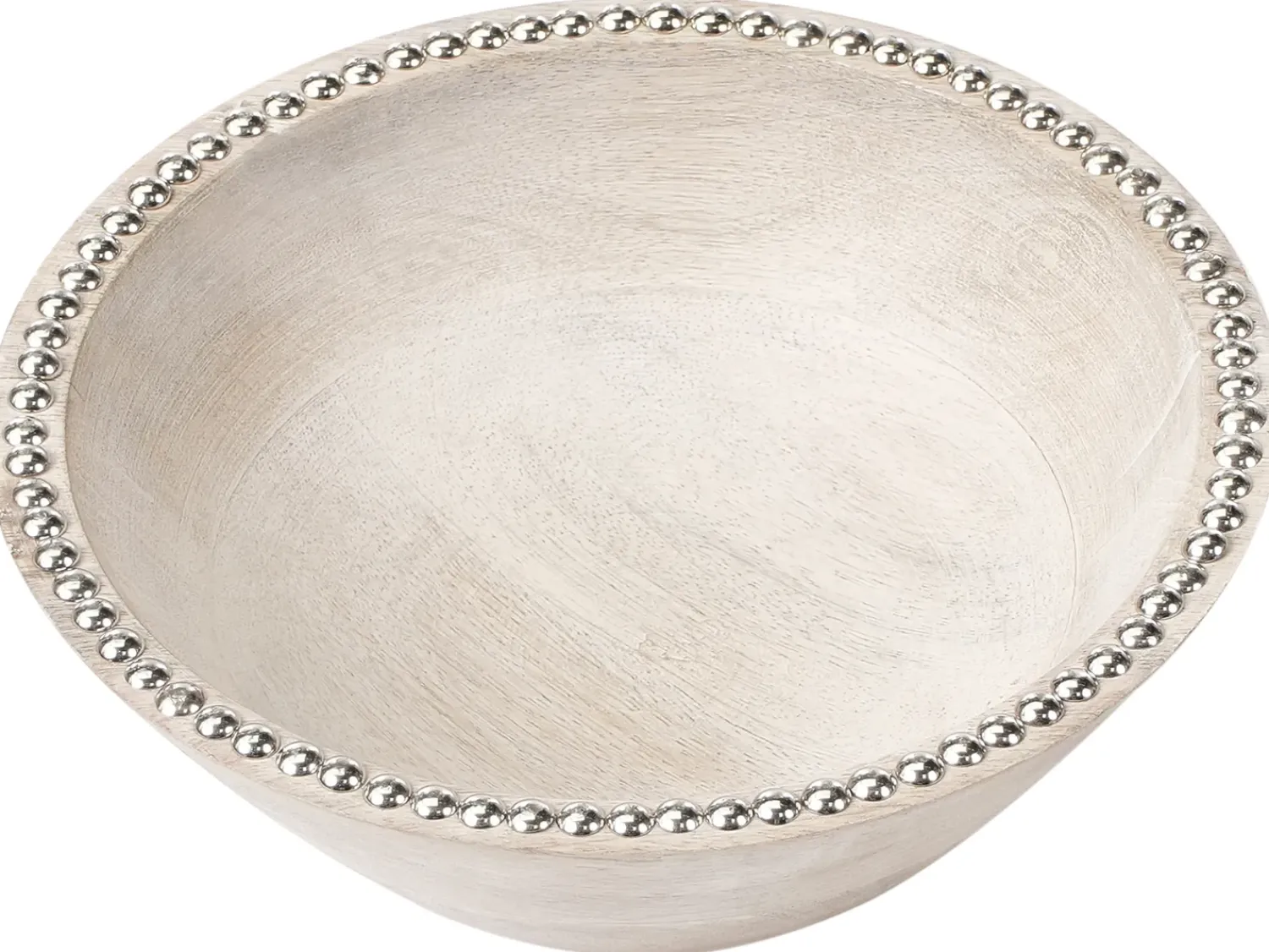 Clearance Beliani Set di 2 ciotole decorative LUXOR Legno di mango Marrone chiaro Marrone Argento