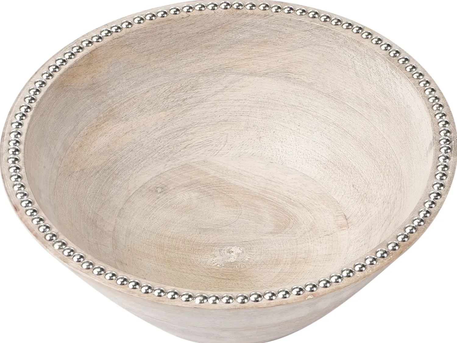 Clearance Beliani Set di 2 ciotole decorative LUXOR Legno di mango Marrone chiaro Marrone Argento
