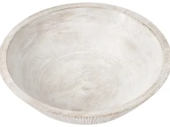 Outlet Beliani Set di 2 ciotole decorative SIWA Legno di mango chiaro Marrone