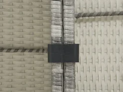 Outlet Beliani Set di 6 clip di fissaggio per divani da esterno Nero