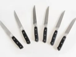 Outlet Beliani Set di 6 coltelli da bistecca TOYAMA Nero