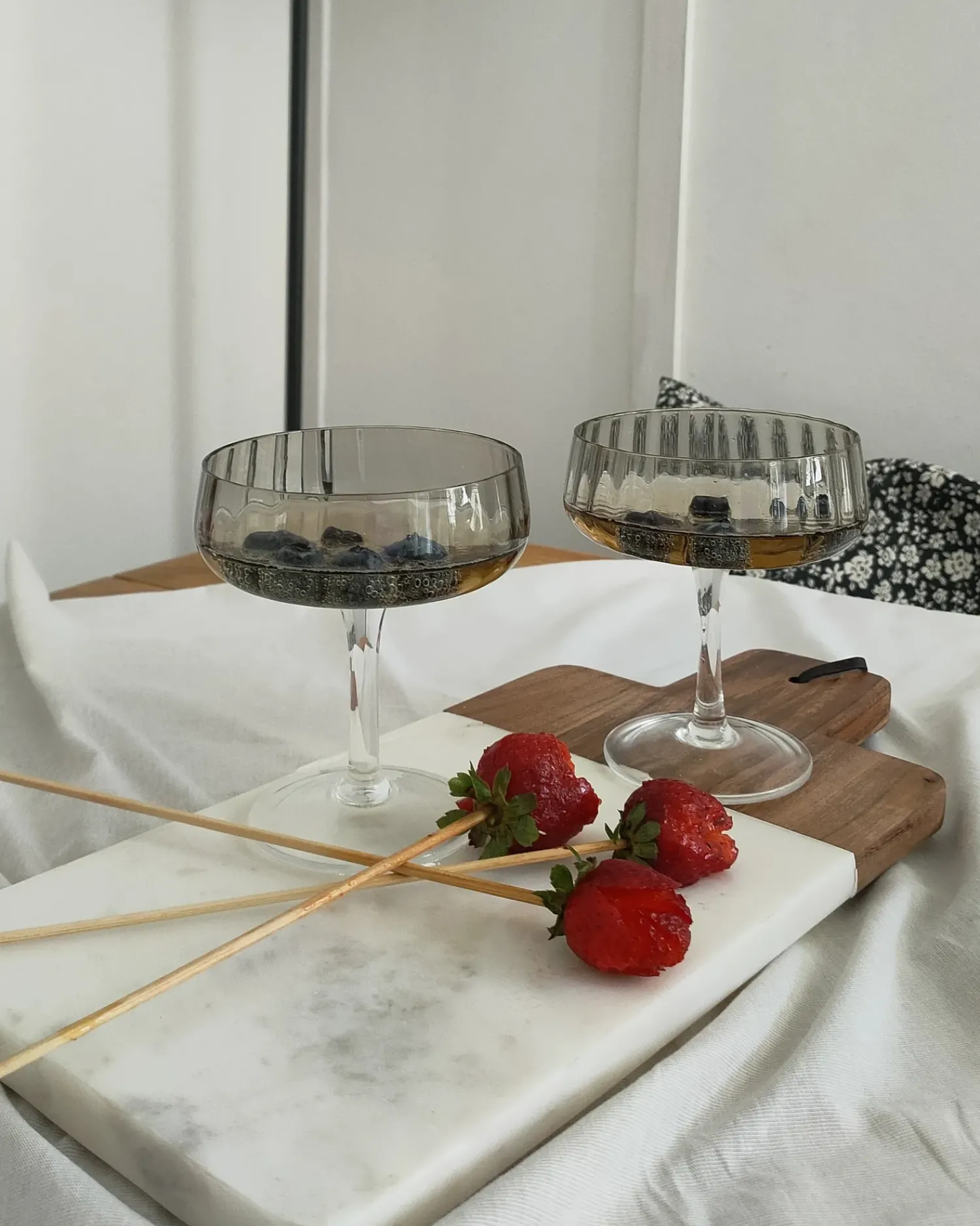 Beliani QUARTZ 170 ml Grigio Trasparente Grigio