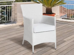 Hot Beliani Set di copricuscini per esterni ITALY sporco Bianco