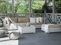 New Beliani Set di copricuscini per esterni SANO sabbia Beige