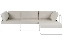 New Beliani Set di copricuscini per esterni SANO sabbia Beige