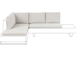 Sale Beliani Set di copricuscini per esterni LANCIANO sporco Bianco