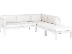 Outlet Beliani Set di copricuscini per esterni MESSINA sporco Bianco