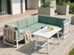 Online Beliani Set di copricuscini per esterni CASTELLA Verde