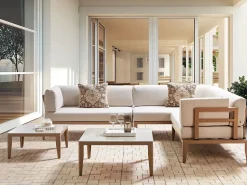 Online Beliani Set di copricuscini per esterni RIMA III chiaro Beige