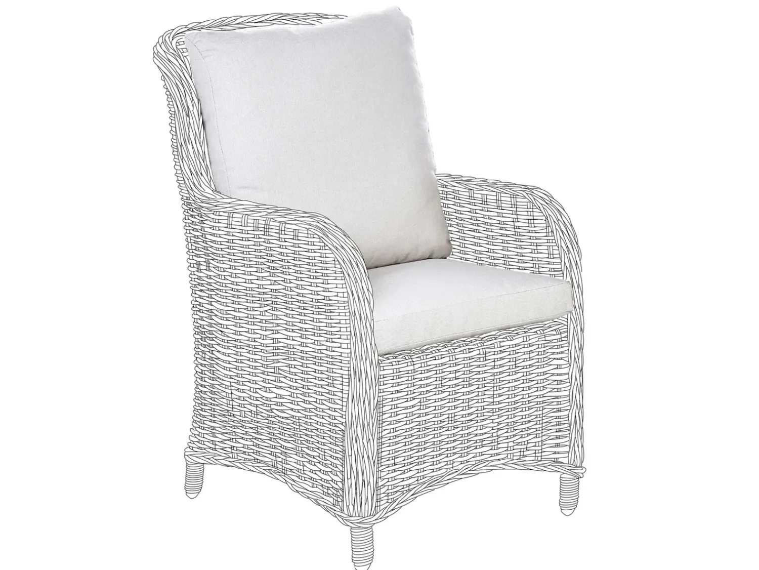 Outlet Beliani Set di copricuscini per esterni CASCAIS Beige