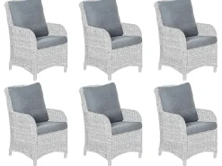 Hot Beliani Set di copricuscini per esterni CASCAIS Grigio