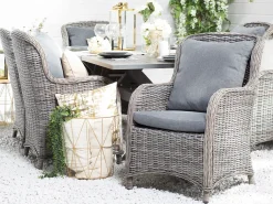 Hot Beliani Set di copricuscini per esterni CASCAIS Grigio