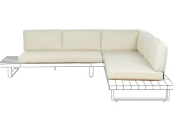 Clearance Beliani Set di copricuscini per esterni MYKONOS sporco Bianco