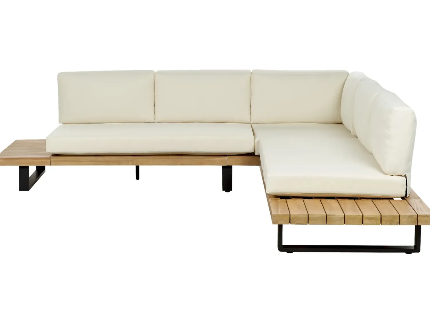 Clearance Beliani Set di copricuscini per esterni MYKONOS sporco Bianco